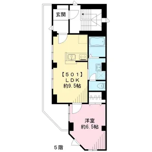 ブルーミア駒込【5階】の間取り