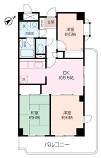 プリメールあざみ野【4階】の間取り
