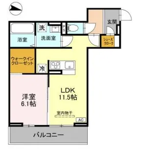 ソレイユ・ウエスト【2階】の間取り