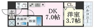 レオンコンフォート神戸駅前【5階】の間取り