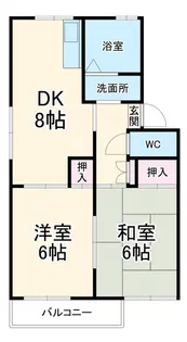 マルシンハイツA【2階】の間取り