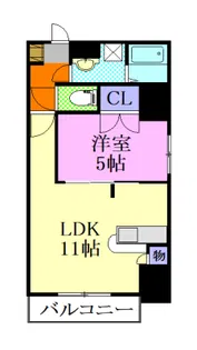 エソール駅前通り【8階】の間取り