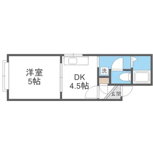 シングルコート北大前【3階】の間取り