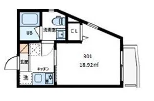 EXENTIA-NISHIARAI【2階】の間取り