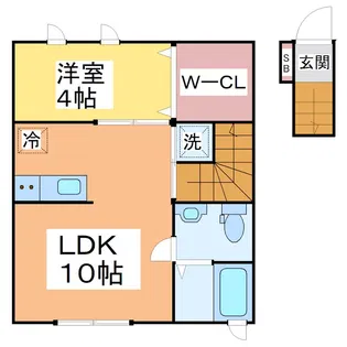 TRE SAKURA【2階】の間取り