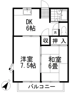 フューチャ桶川 B【1階】の間取り