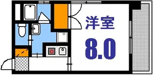 アイビーガッセツタモト【2階】の間取り