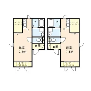 フォレストOooo【1階】の間取り