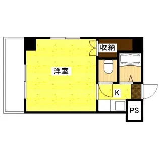 広島県広島市中区上幟町【マンション】の間取り