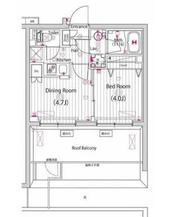 ガーラ・ステーション横浜大口【5階】の間取り