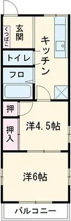 ロイヤル西中原【3階】の間取り