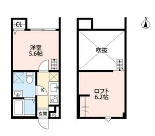 クラリエール東川口【1階】の間取り