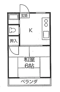 1Kの間取り画像