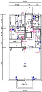 ワンライフ鍋島【1階】の間取り