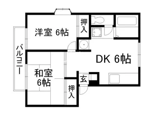 ユニティ小林【1階】の間取り