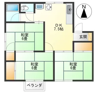 レジデンスピーコック【2階】の間取り