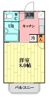 カルチェラタンB棟【1階】の間取り