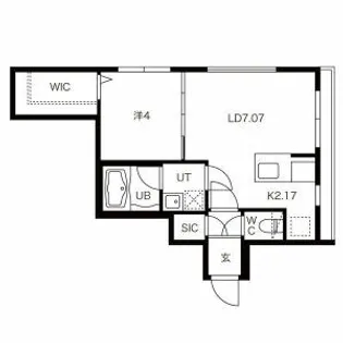 THE RESIDENCE ASABU【1階】の間取り