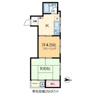 西方ハイツ【2階】の間取り