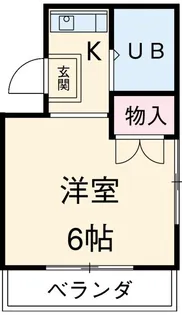 コーポ岩間【2階】の間取り