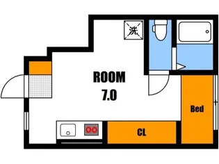 広島県広島市安佐北区口田1【アパート】の間取り