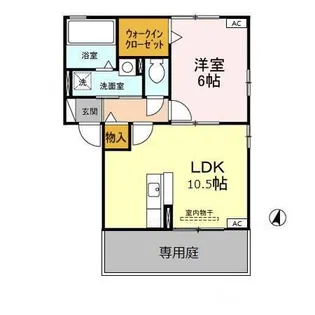 アンダー フォレスト I【1階】の間取り