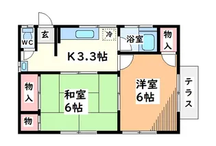 東京都立川市曙町1【一戸建】の間取り