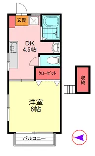 ミレニアムG【1階】の間取り