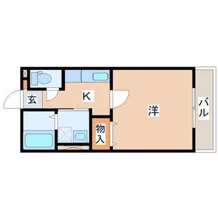 エーブルB棟【1階】の間取り