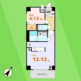 カーサバズエス【1階】の間取り