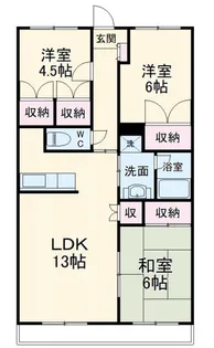 石津レジデンス【2階】の間取り
