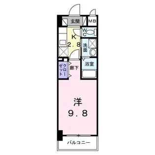 サンリット 牧志【6階】の間取り