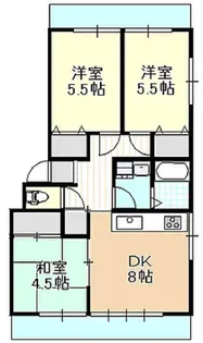 岡山県岡山市南区福成3【アパート】の間取り