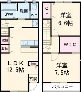 トラビス水戸新原の間取り