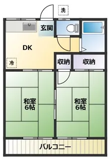 東京湾ハイツ【2階】の間取り