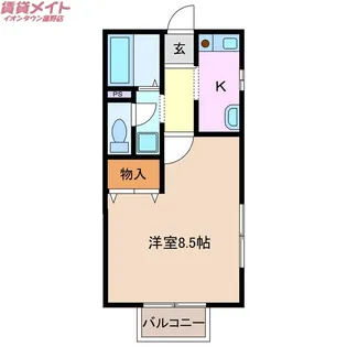 ハイツソートフル B【2階】の間取り