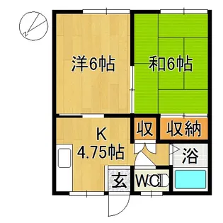 グリーンフィールド【2階】の間取り