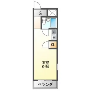 ロードサイドサガ【4階】の間取り