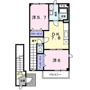 パレ メゾン【2階】の間取り