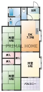 ATハイツ吉倉【2階】の間取り