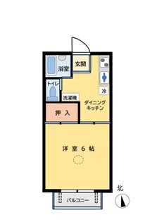 サンパレス成東 D棟【2階】の間取り
