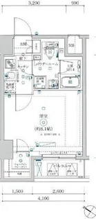 MAXIV CROS竹ノ塚【6階】の間取り