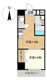 La brise douce【7階】の間取り