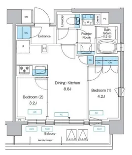 東京都世田谷区上馬5【マンション】の間取り