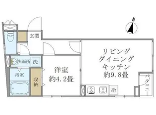 ロータス南長崎【2階】の間取り