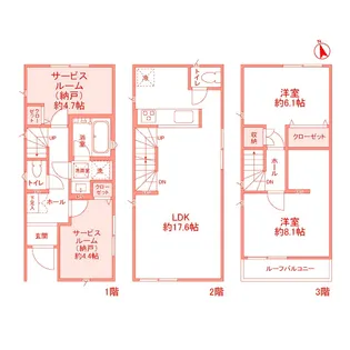 神奈川県藤沢市弥勒寺1【一戸建】の間取り
