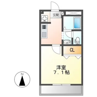 パレス花水木【1階】の間取り