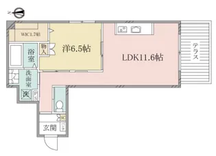 (シニア限定)へーベルヴィレッジ元住吉III~ Urban Claire元【1階】の間取り