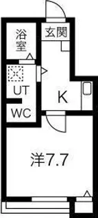 クレフラスト鳥神町【2階】の間取り
