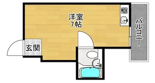 1Rの間取り画像